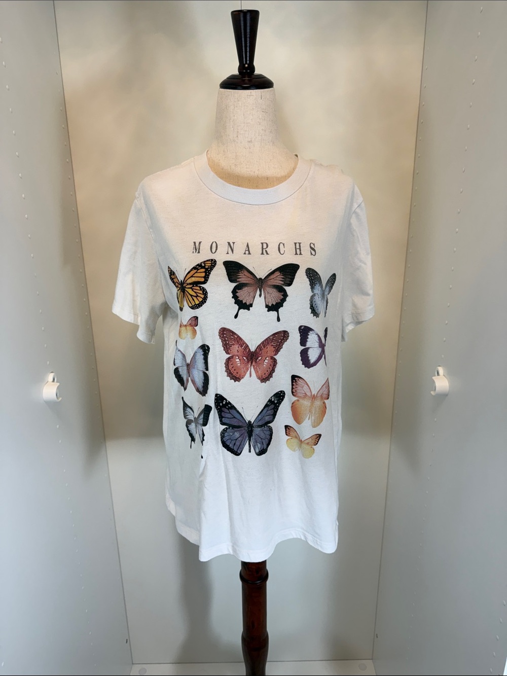 Grayson Threads Cream Tee with Subtle Gray Print